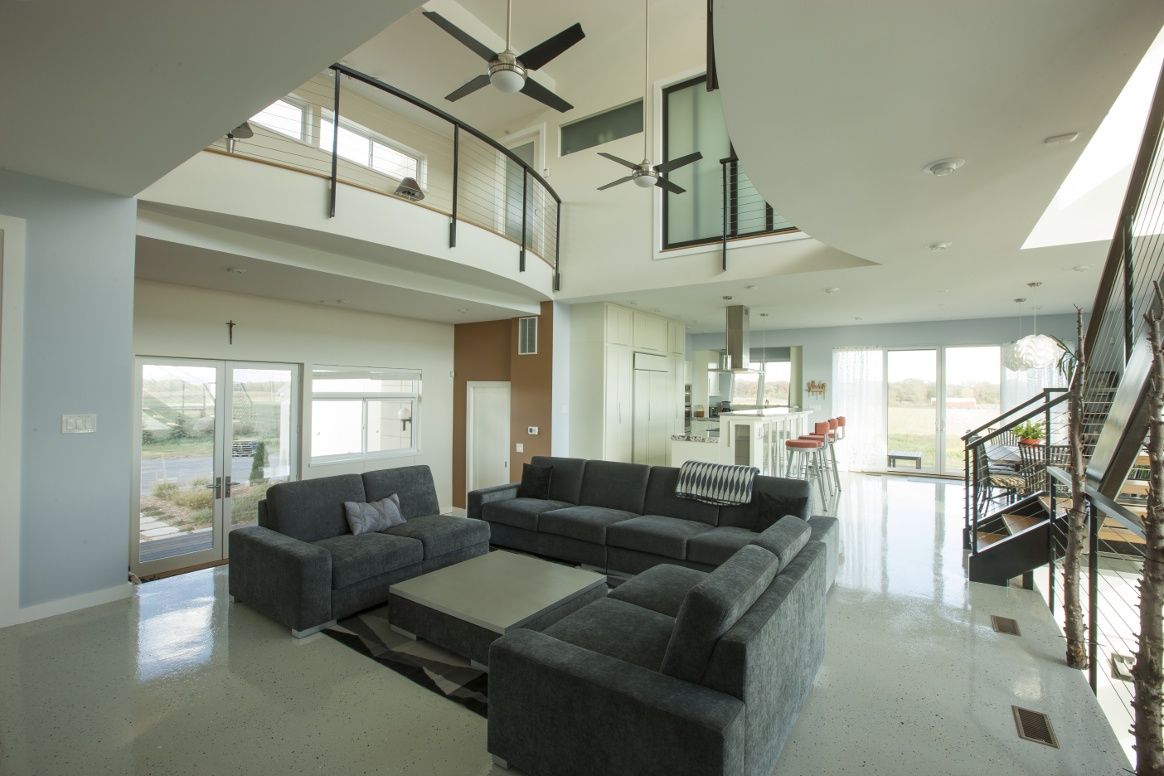 Salon d'un projet de Maisons unifamiliales près de Chicago de Mark A. Miller Architects/Builders Inc.