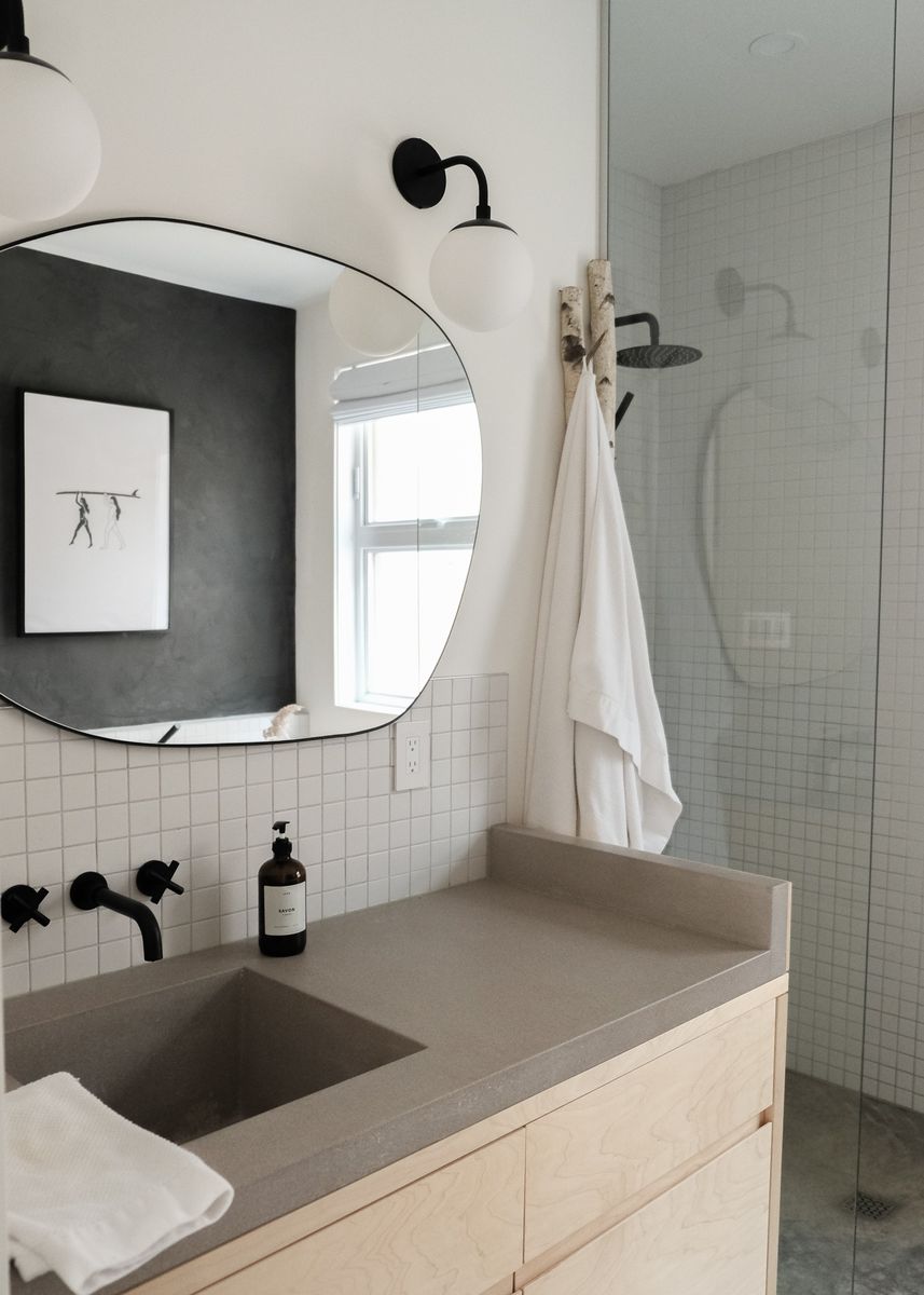 Salle de bain d'un projet de Maisons unifamiliales près de Granby/Bromont/Cowansville (Estrie) de Ancré. Architecture & Design