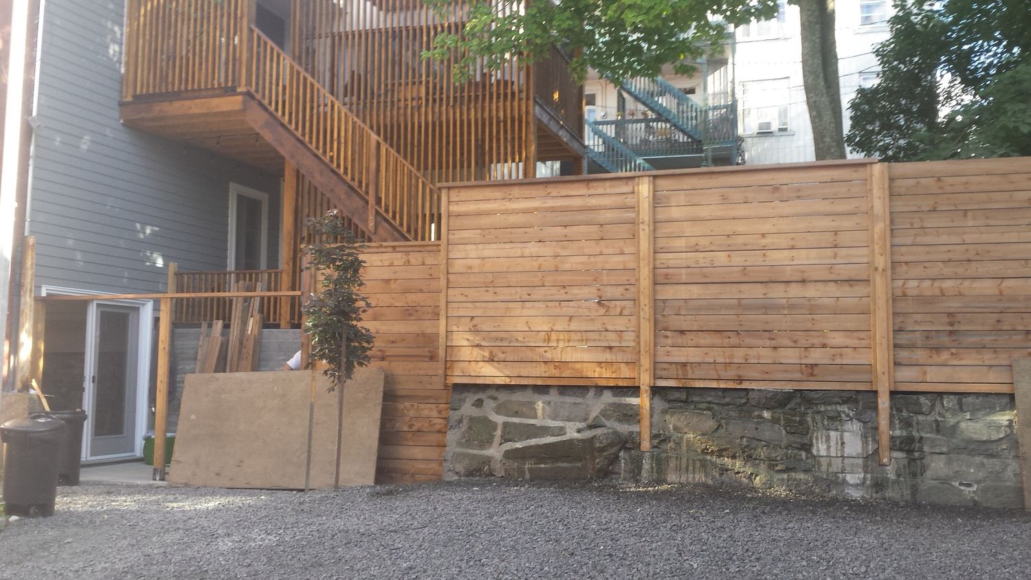 Landscape Construction from a Interior Design and Layout project near Quebec City - Levis by Écoconcept