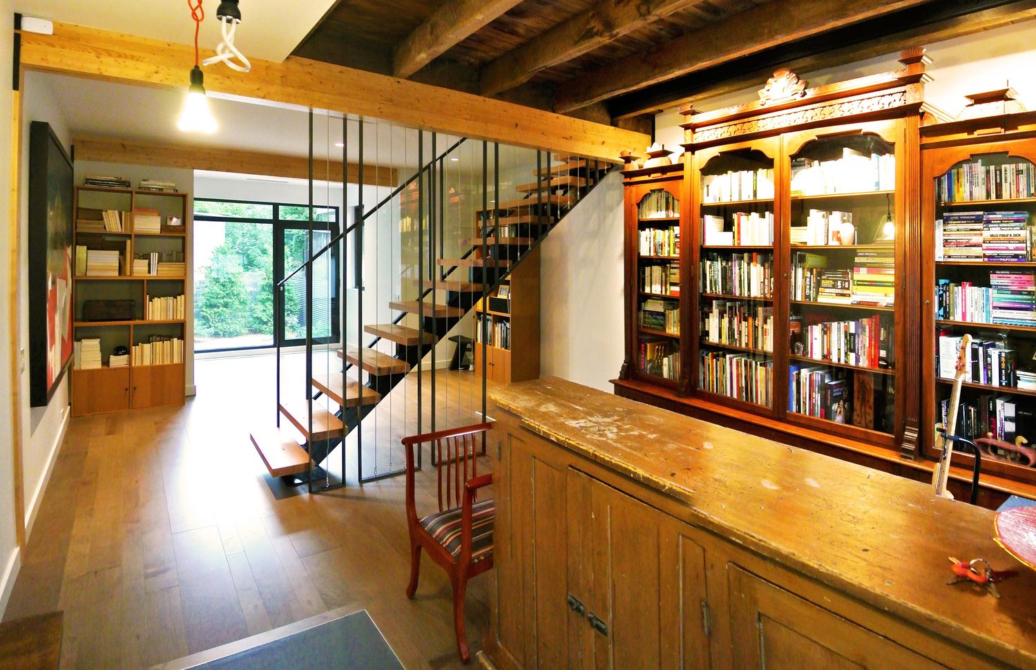 Staircase from a Second Floor Additions project near Montreal (Greater Montreal) by Studio MMA Architects