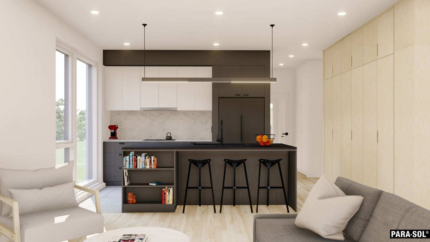 3D Rendering from a Multi-family and high-rise Buildings project near Montreal (Greater Montreal) by PARA-SOL