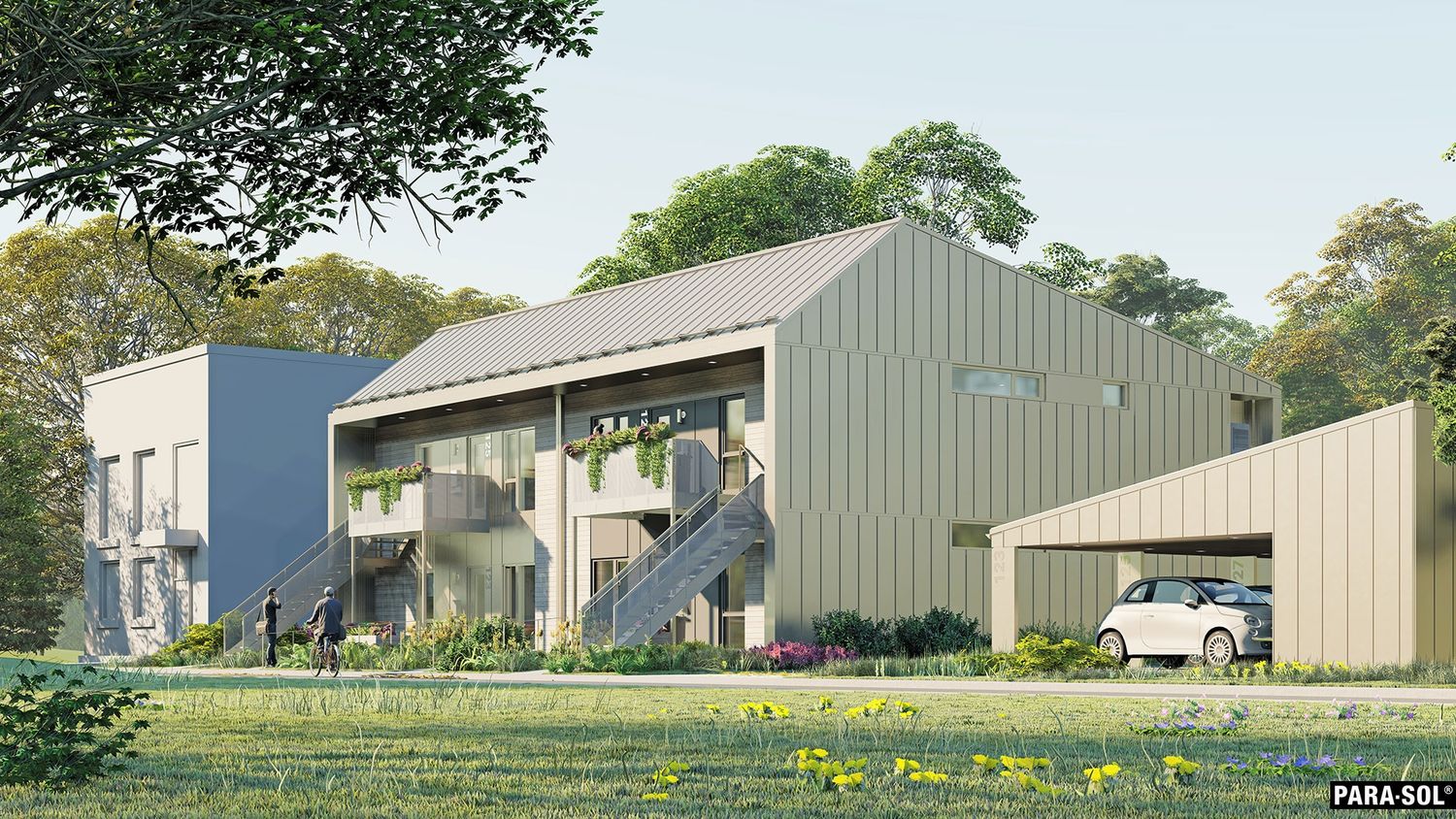 3D Rendering from a Multi-family and high-rise Buildings project near Montreal (Greater Montreal) by PARA-SOL