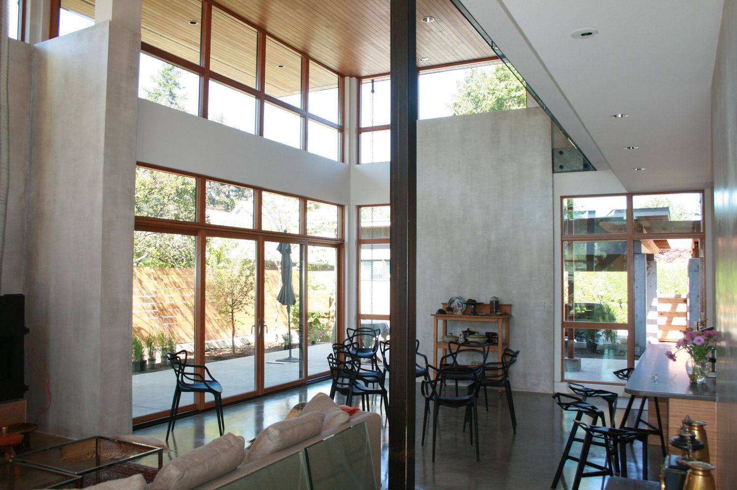 Living Room from a Single family homes project near Kelowna - Okanagan by Fox Architecture Inc