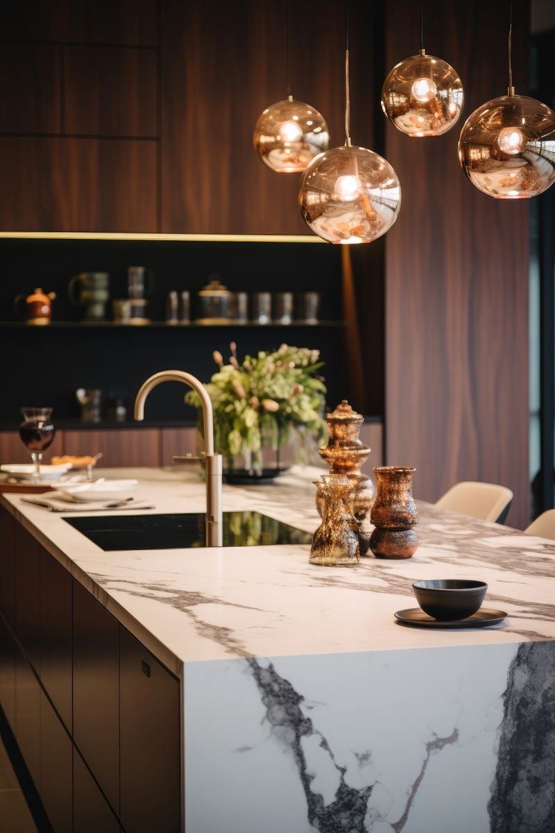 Rendu 3D d'un projet de Armoires de cuisine près de Montréal/Laval/Longueuil (Grand Montréal) de Les Beaux Lieux Design