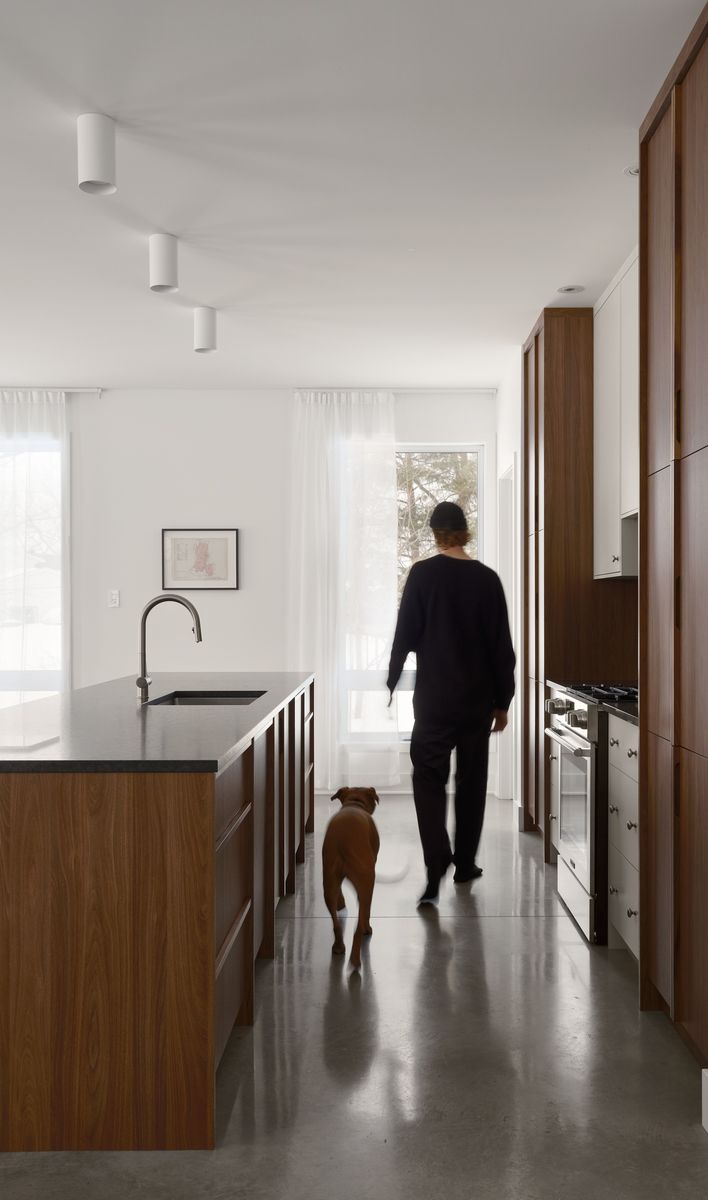 Kitchen from a Single family homes project near Montreal (Greater Montreal) by Écorce architecture écologique