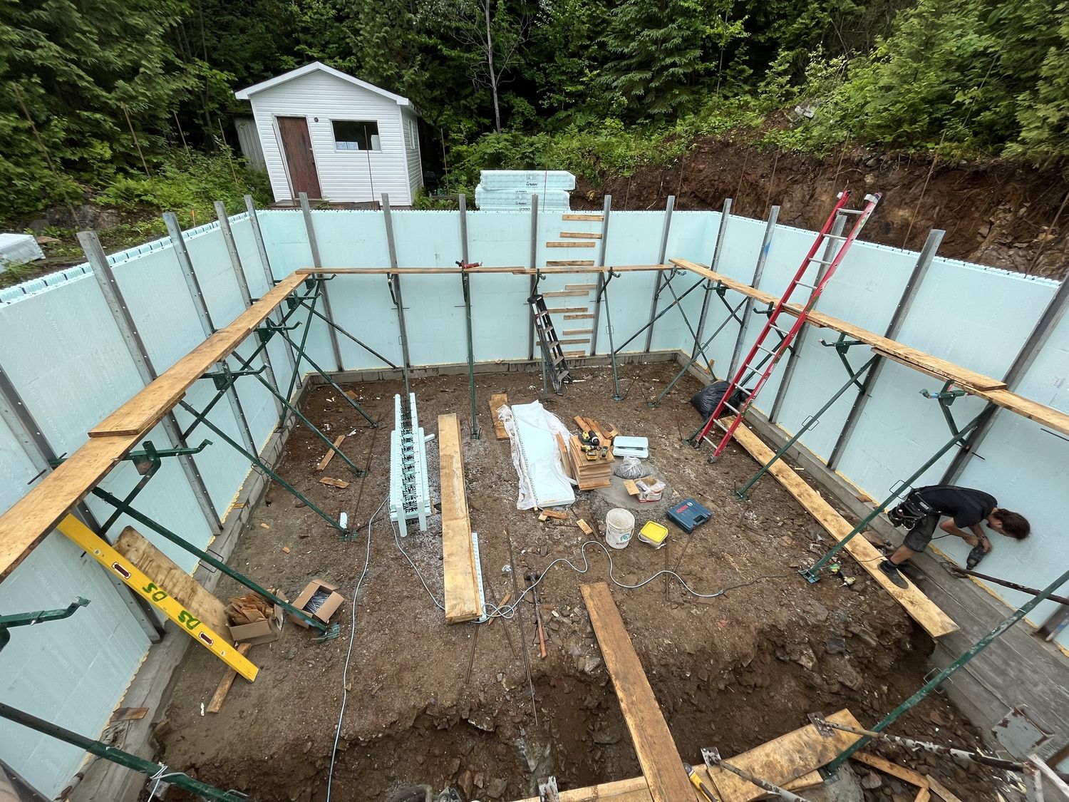Construcción de muros de un proyecto de tipo Viviendas unifamiliares cerca de Gatineau (Outaouais) por Dsconstruction