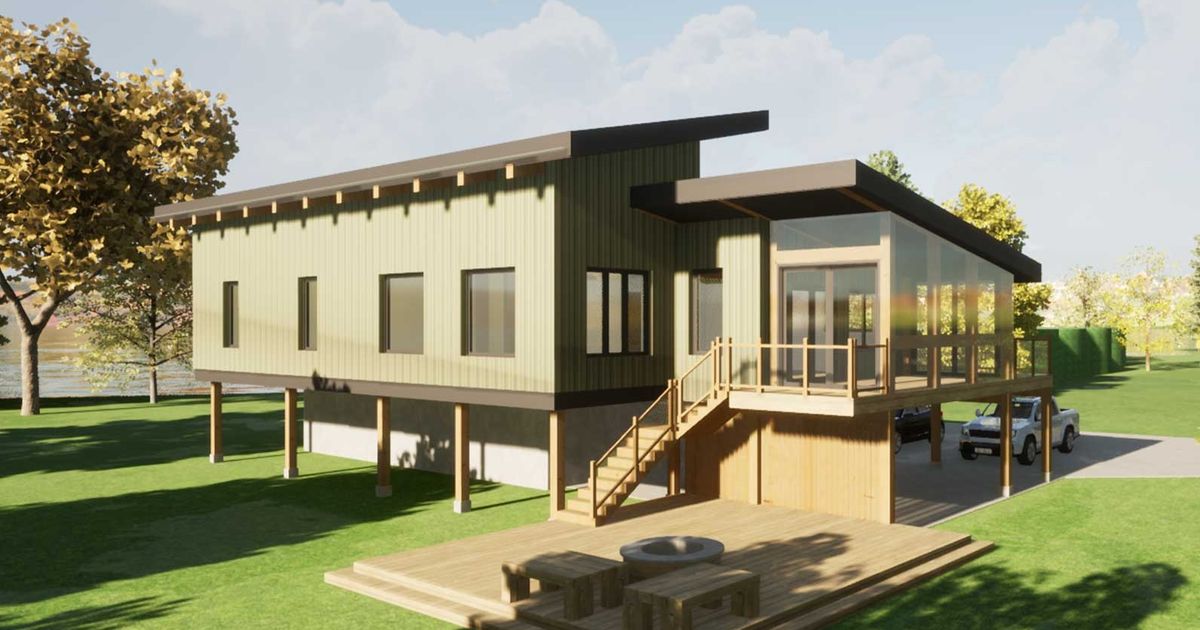 Architectural Technologists Canim Lake Waterfront new build custom home