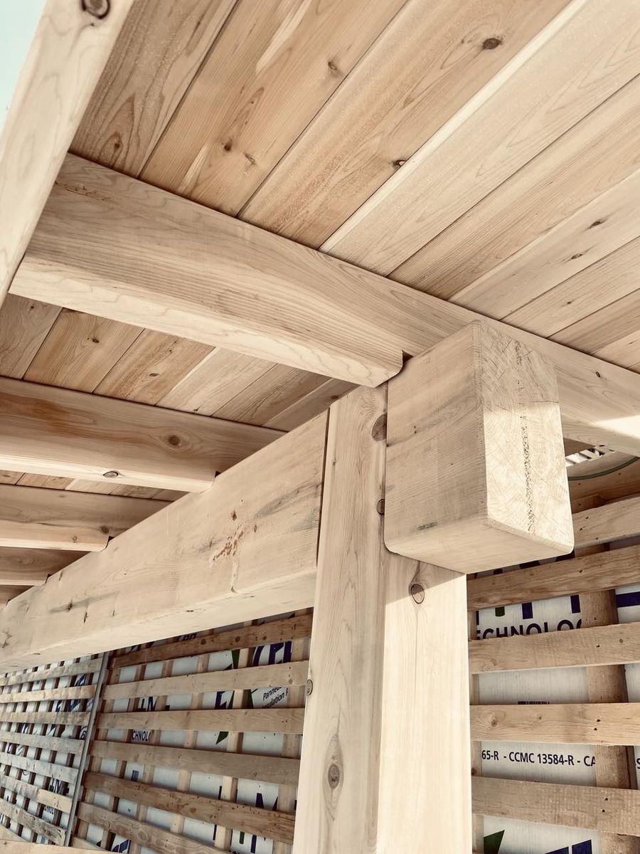 House Construction Interiors from a Single family homes project near Rimouski (Bas-Saint-Laurent) by ORIGINE Écoconstruction inc.