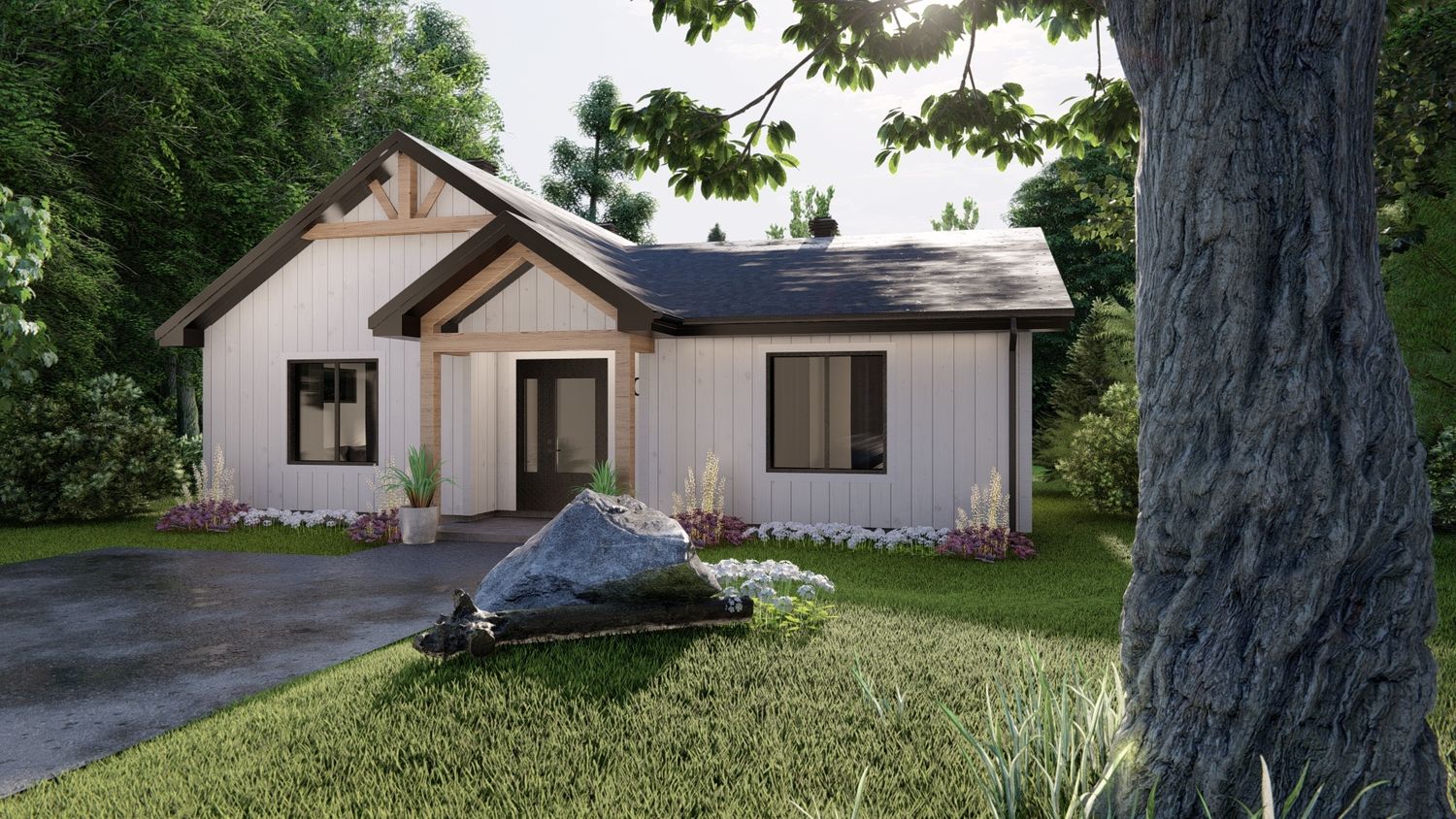 House Exterior from a Single family homes project near Saint-Jerome (Laurentides) by Les Constructions Patrice Richer