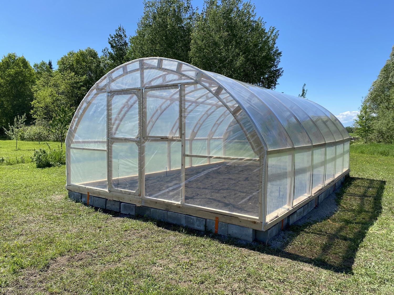 Greenhouse from a Greenhouses project near Rimouski (Bas-Saint-Laurent) by CAMM Construction