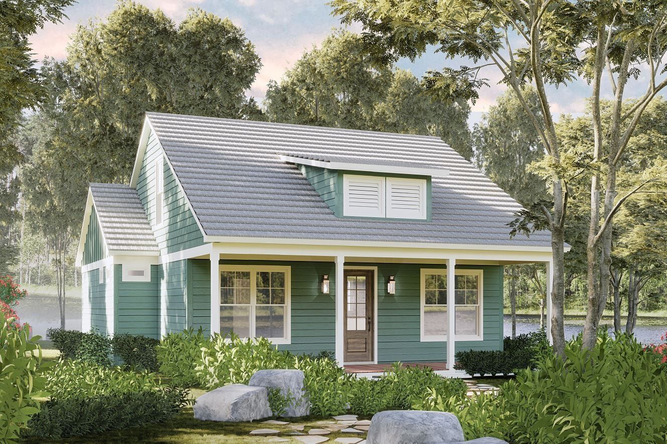 3D Rendering from a Prefab and Modular Houses project near Atlanta by Impresa Modular