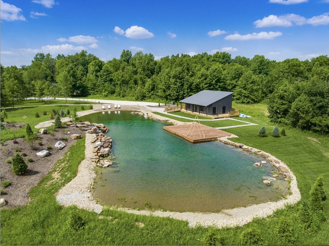 Pool & Natural Pond from a Natural swimming pools project near Columbus by Total Habitat