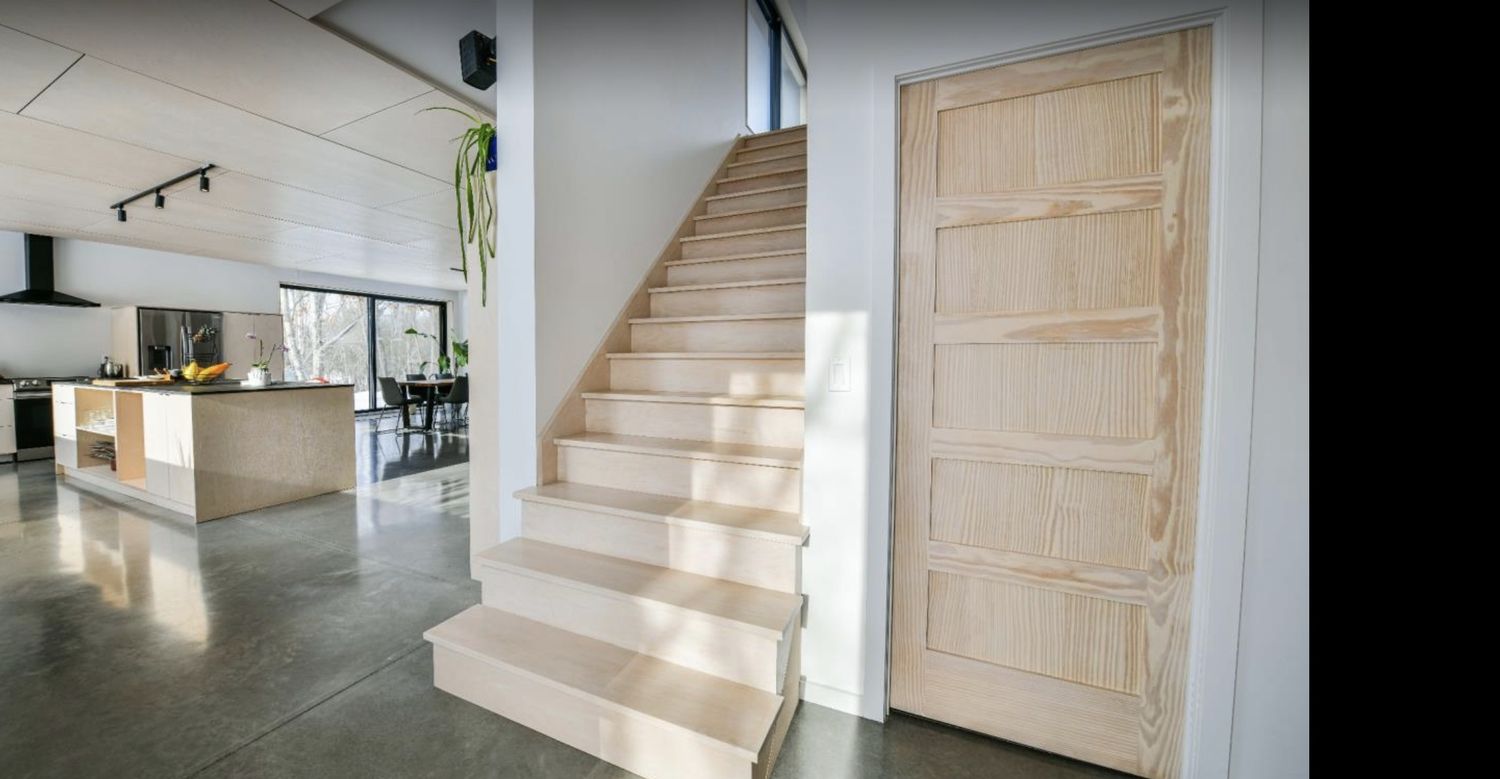 Staircase from a Single family homes project near Sherbrooke (Estrie) by Construction Latulippe