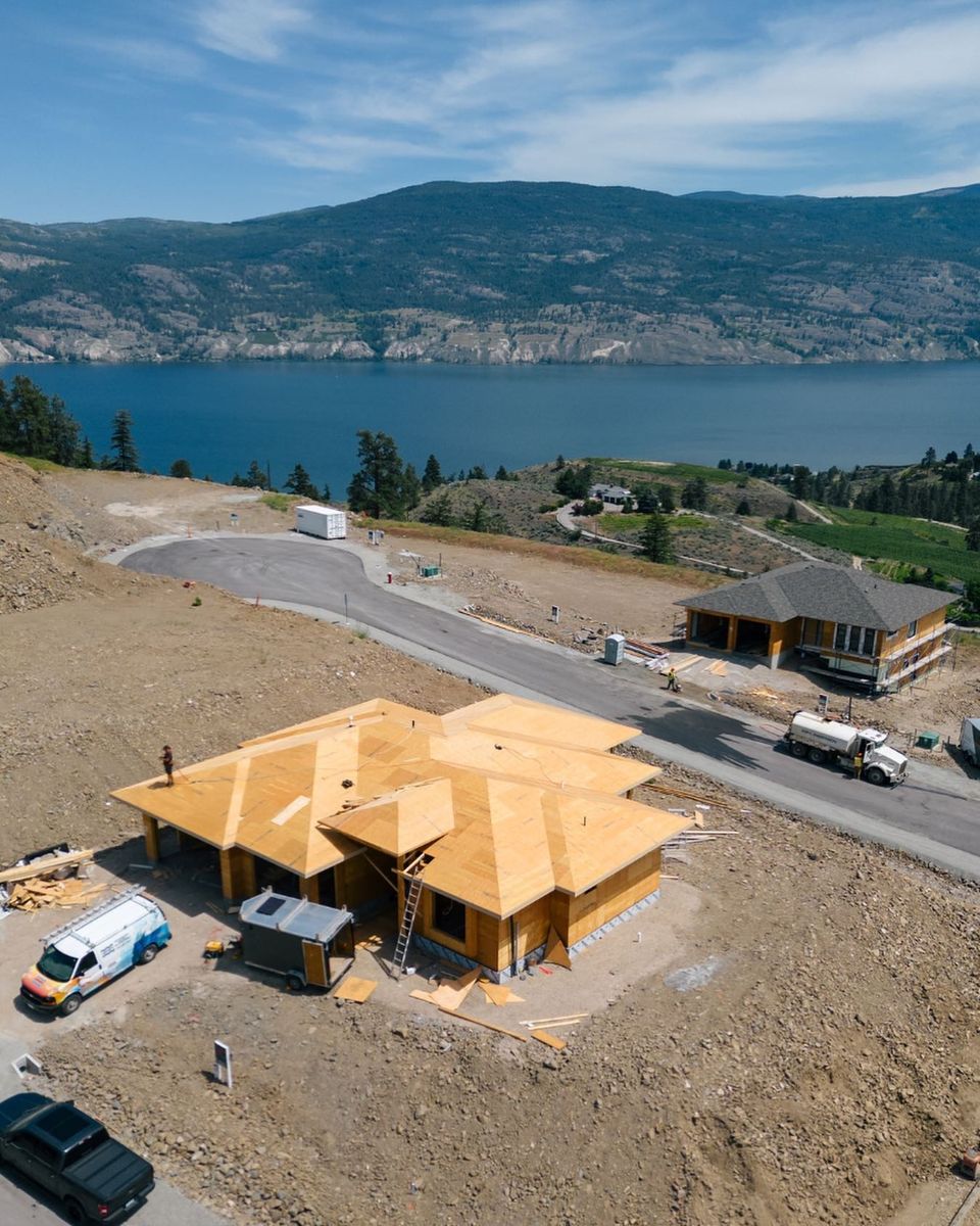 House Construction Exteriors from a Real Estate Developments project near Kelowna - Okanagan by Hunters Hill