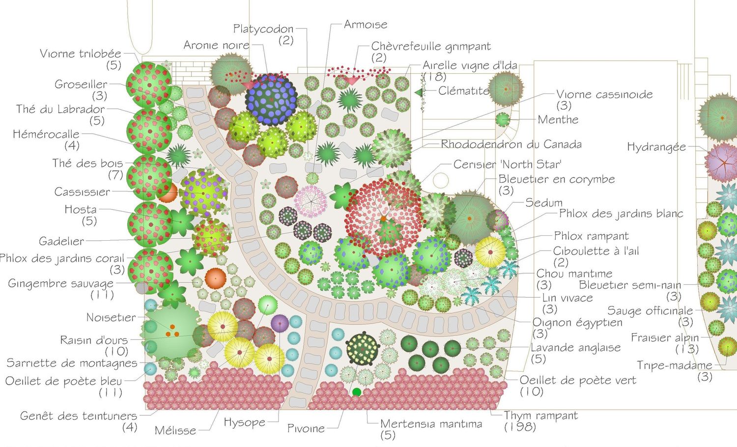 Landscaping Plan from a Landscaping project near Montreal (Greater Montreal) by Paysage gourmand