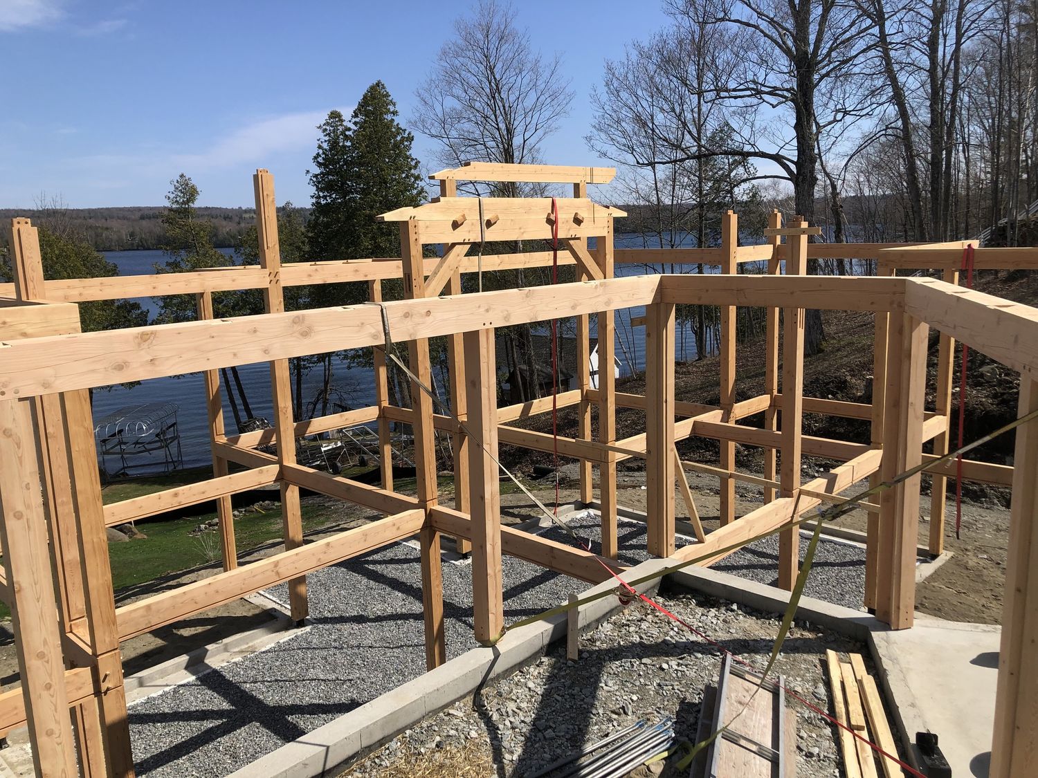Wall Construction from a Single family homes project near Granby - Bromont - Cowansville by Construction Latulippe