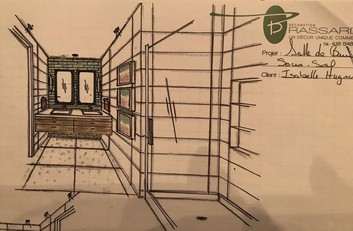 Elevation from a Showers project near Quebec City - Levis by Concept Construction