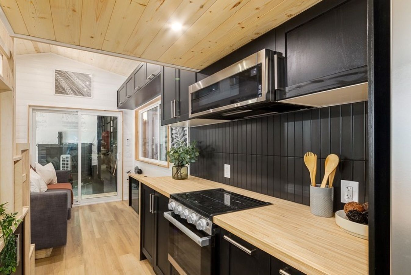 Kitchen from a Tiny Houses project near Calgary by ZeroSquared