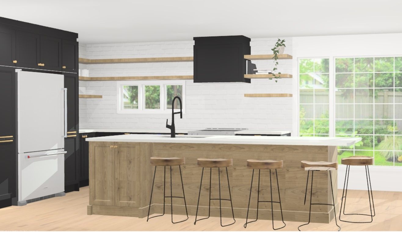 3D Rendering from a Kitchen cabinets project near Montreal (Greater Montreal) by Kwizine