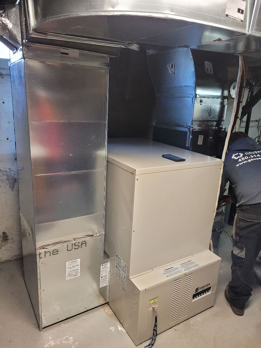 Building mechanicals from a Furnaces project near Montreal (Greater Montreal) by Climatisation GéoServices
