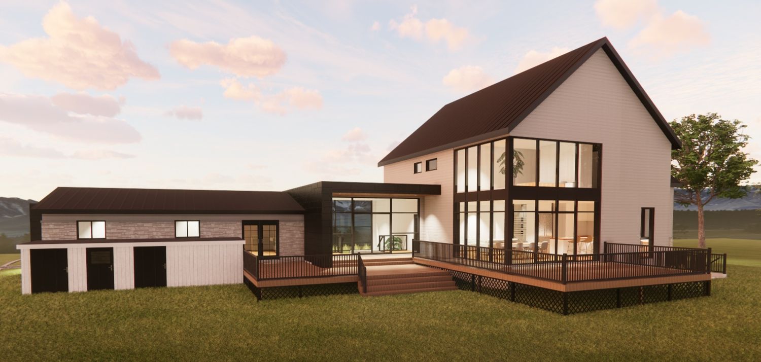 Renderizado en 3D de un proyecto de tipo Viviendas unifamiliares cerca de Ciudad de Quebec - Lévis por E.L. Concept - Architecture et Design