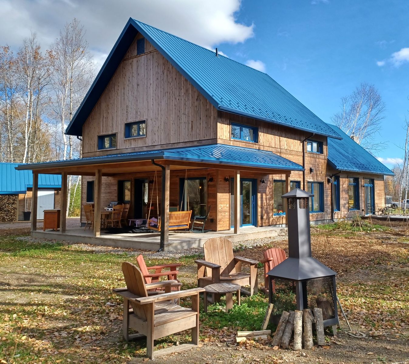 Cour arrière d'un projet de Maisons unifamiliales près de Saguenay/Lac-Saint-Jean de Solutions Résidentielles