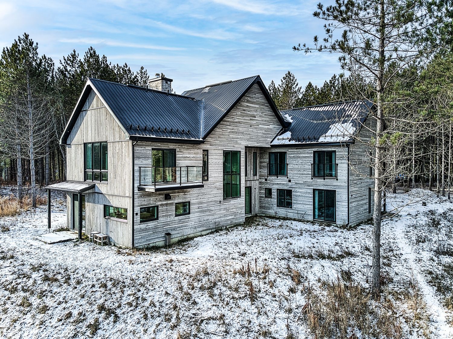 Backyard from a Single family homes project near Sherbrooke (Estrie) by Belvedair