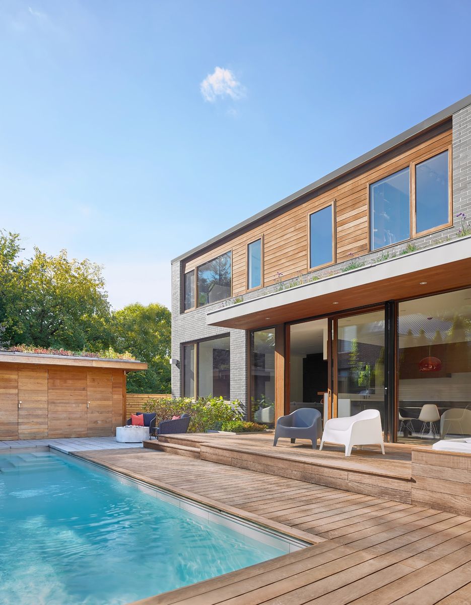 Deck & Balcony from a Single family homes project near Toronto (Greater Toronto) by Dubbeldam Architecture + Design