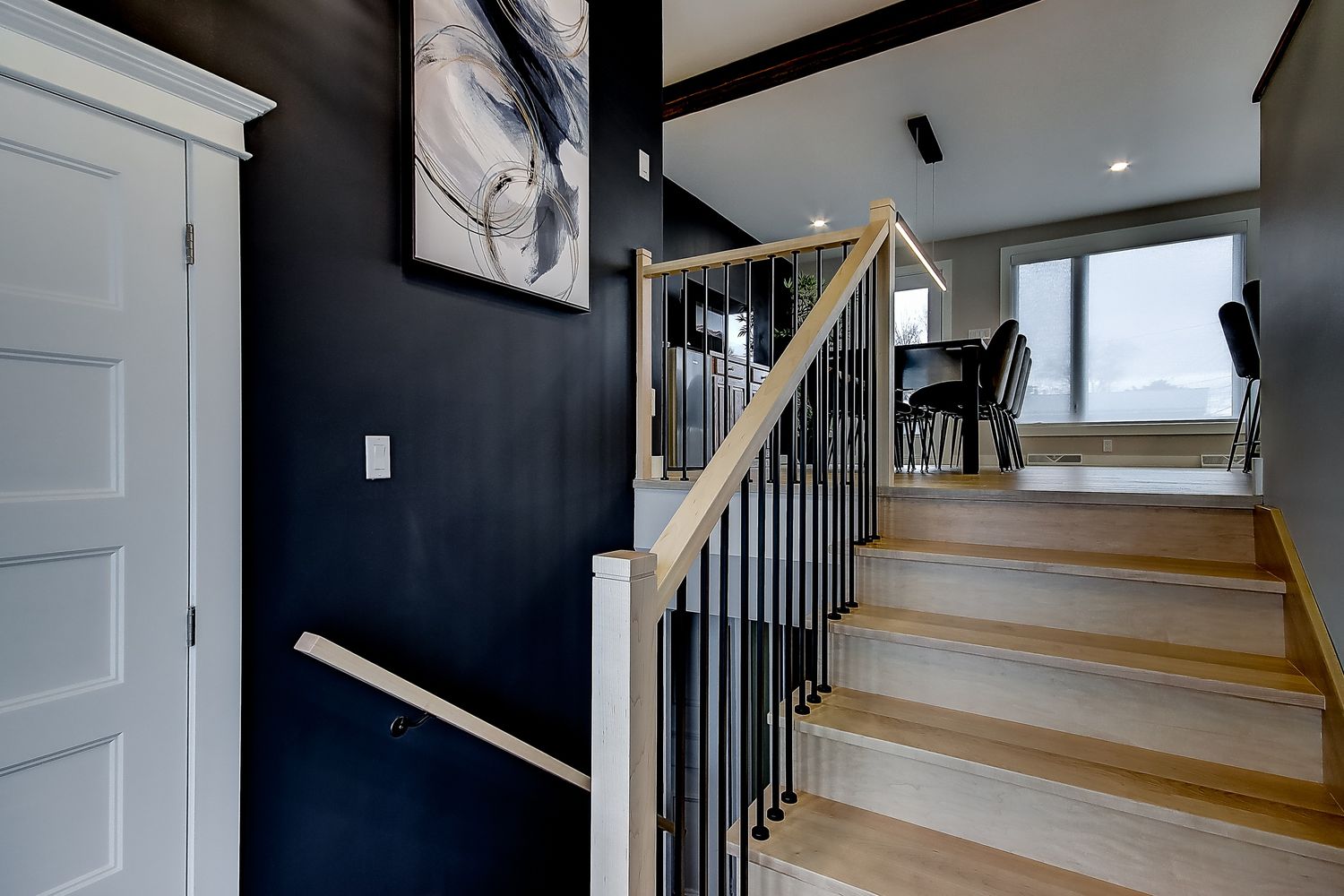 Escaliers d'un projet de Maisons unifamiliales près de Saint-Jean-sur-Richelieu (Montérégie) de Mandrée Design