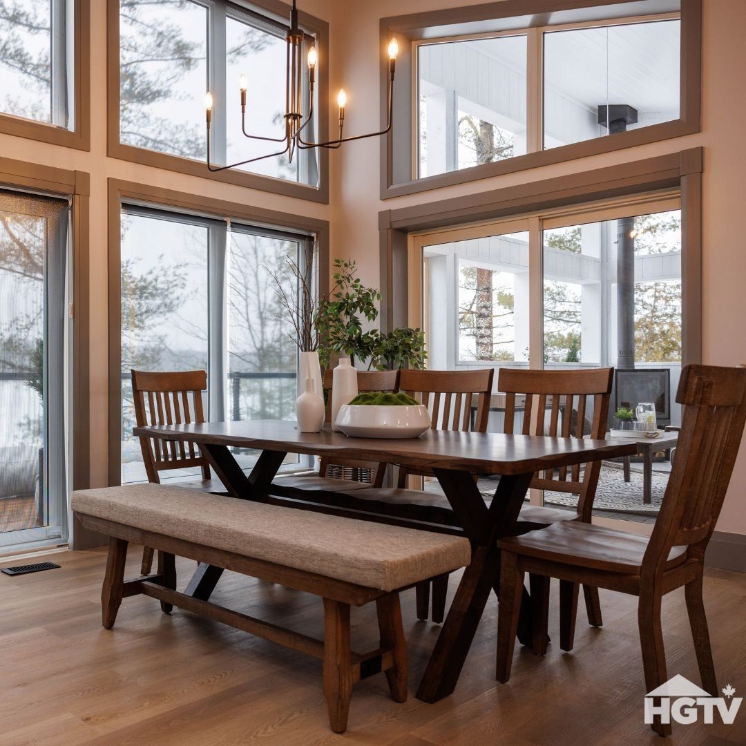 Dining Room from a Window films project near Ottawa by Krumpers Solar Solutions