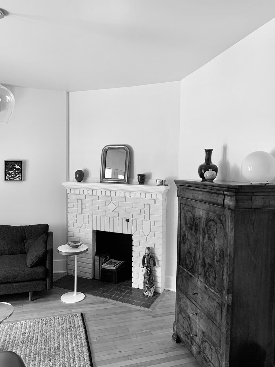 Sala de un proyecto de tipo Condominios, apartamentos cerca de Montreal (Gran Montreal) por Charles-Antoine Roy, Architecte