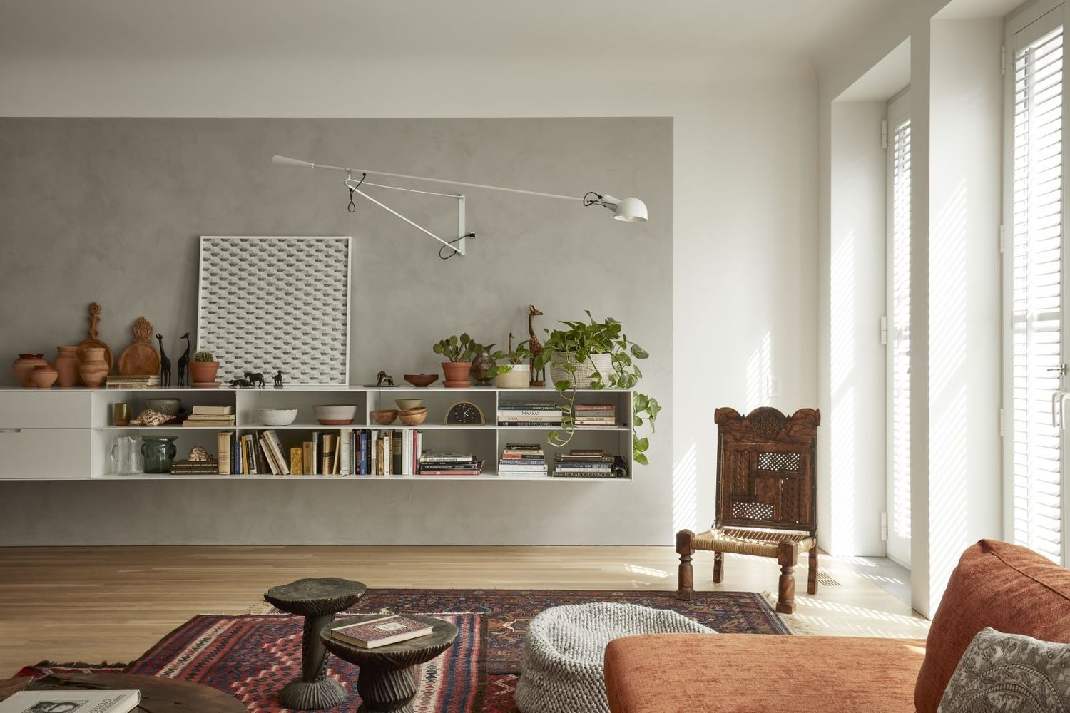 Living Room from a Natural plasters project near Montreal (Greater Montreal) by Distribution Tockay inc.