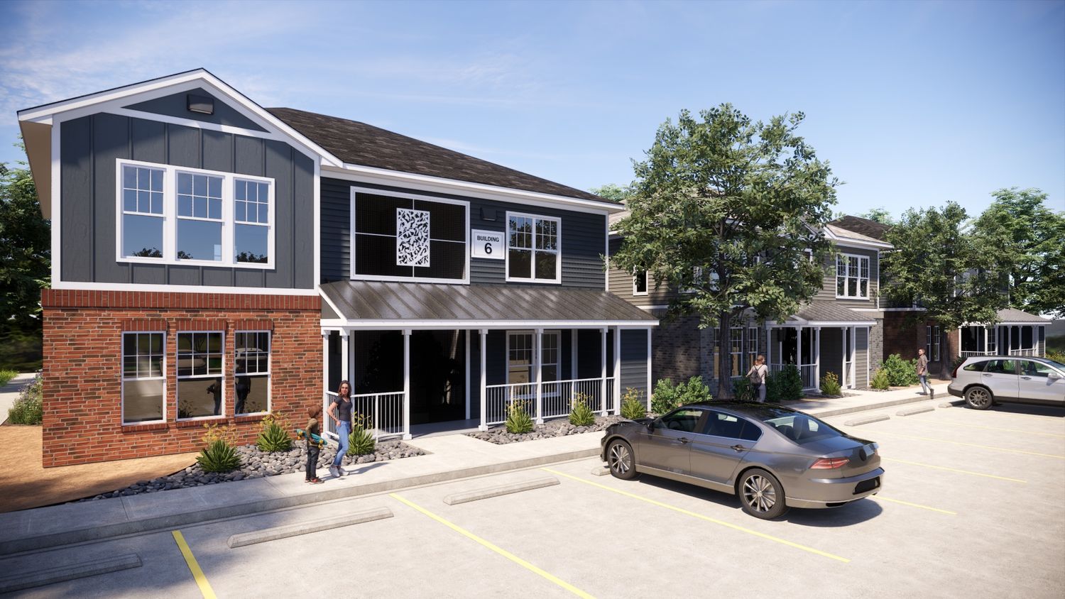 Renderizado en 3D de un proyecto de tipo Condominios, apartamentos cerca de Dallas - Fort Worth por PJD Architecture