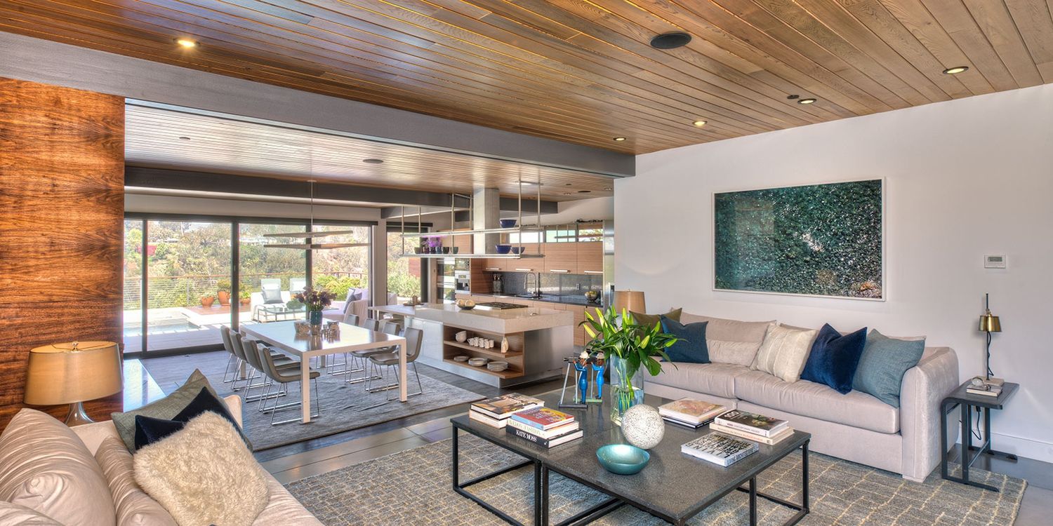Living Room from a Prefab and Modular Houses project near Santa Maria - Santa Barbara by Plant Prefab