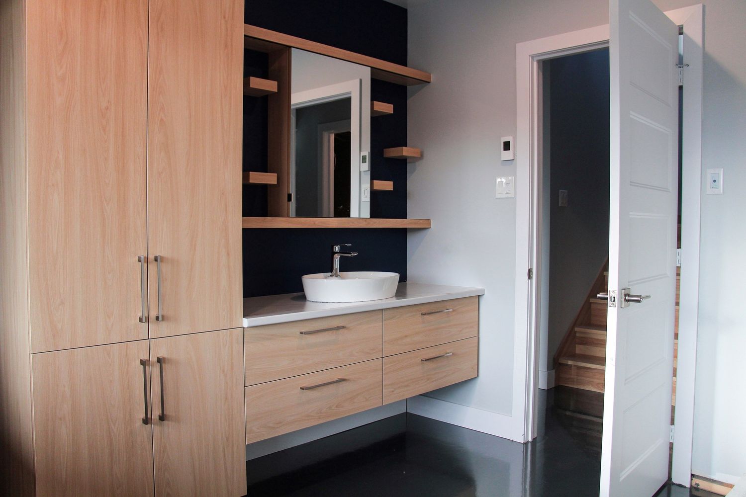 Bathroom from a Single family homes project near Rimouski (Bas-Saint-Laurent) by Construction Norac
