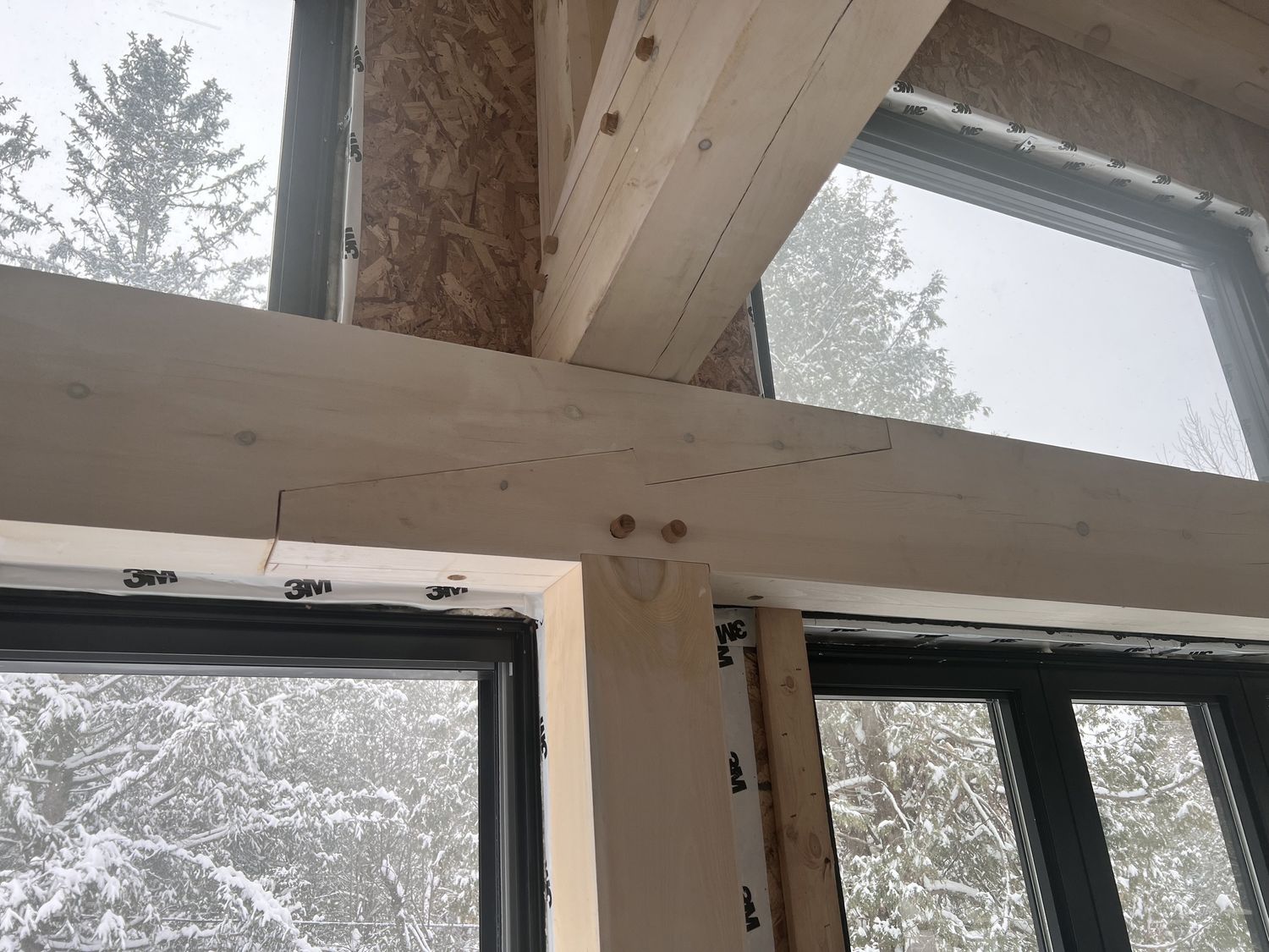 House Construction Interiors from a Solid wood frames project near Sherbrooke (Estrie) by Construction Latulippe