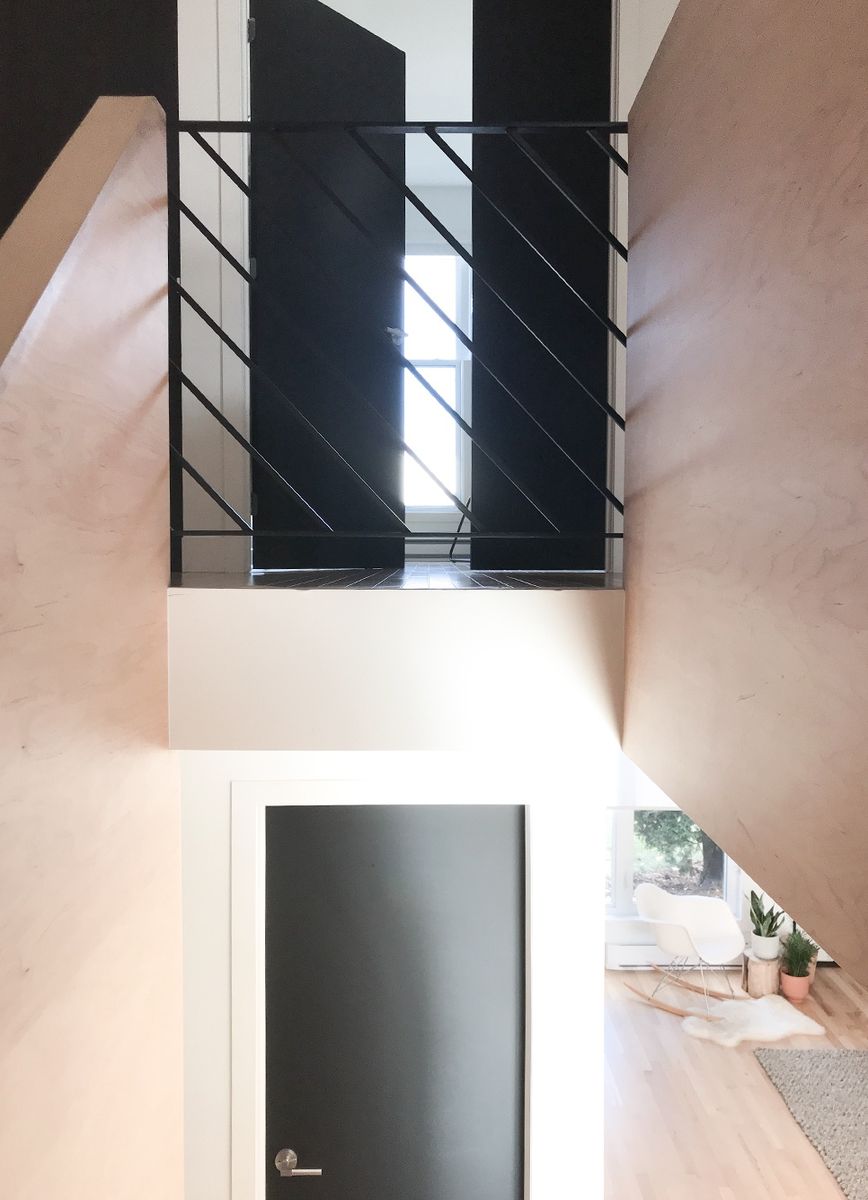 Pasillo interior de un proyecto de tipo Viviendas unifamiliares cerca de Montreal (Gran Montreal) por Stroph Architecture & Design
