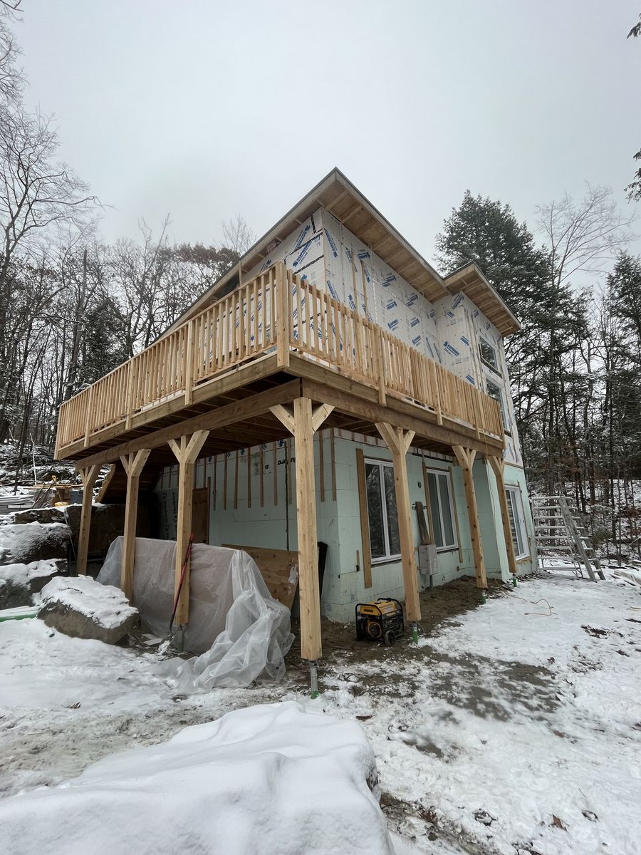 House Construction Exteriors from a Single family homes project near Gatineau (Outaouais) by Dsconstruction