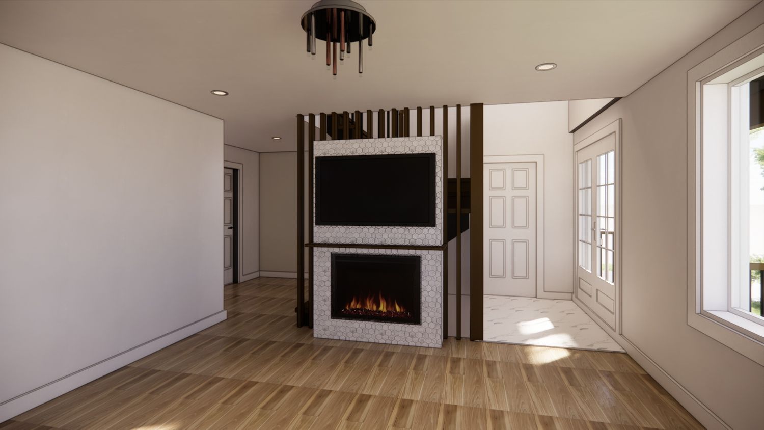 3D Rendering from a Home extensions project near Montreal (Greater Montreal) by E.L. Concept - Architecture et Design