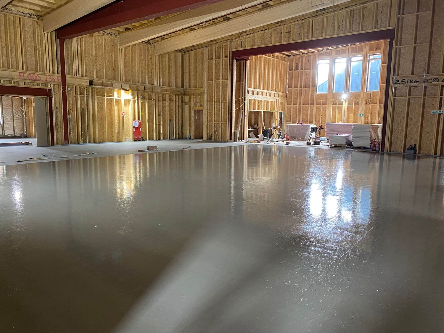Travaux - Intérieur d'un projet de Finitions de plancher de béton près de New York-Newark-Jersey City de Next Level Underfloor Heating and Screed Solutions