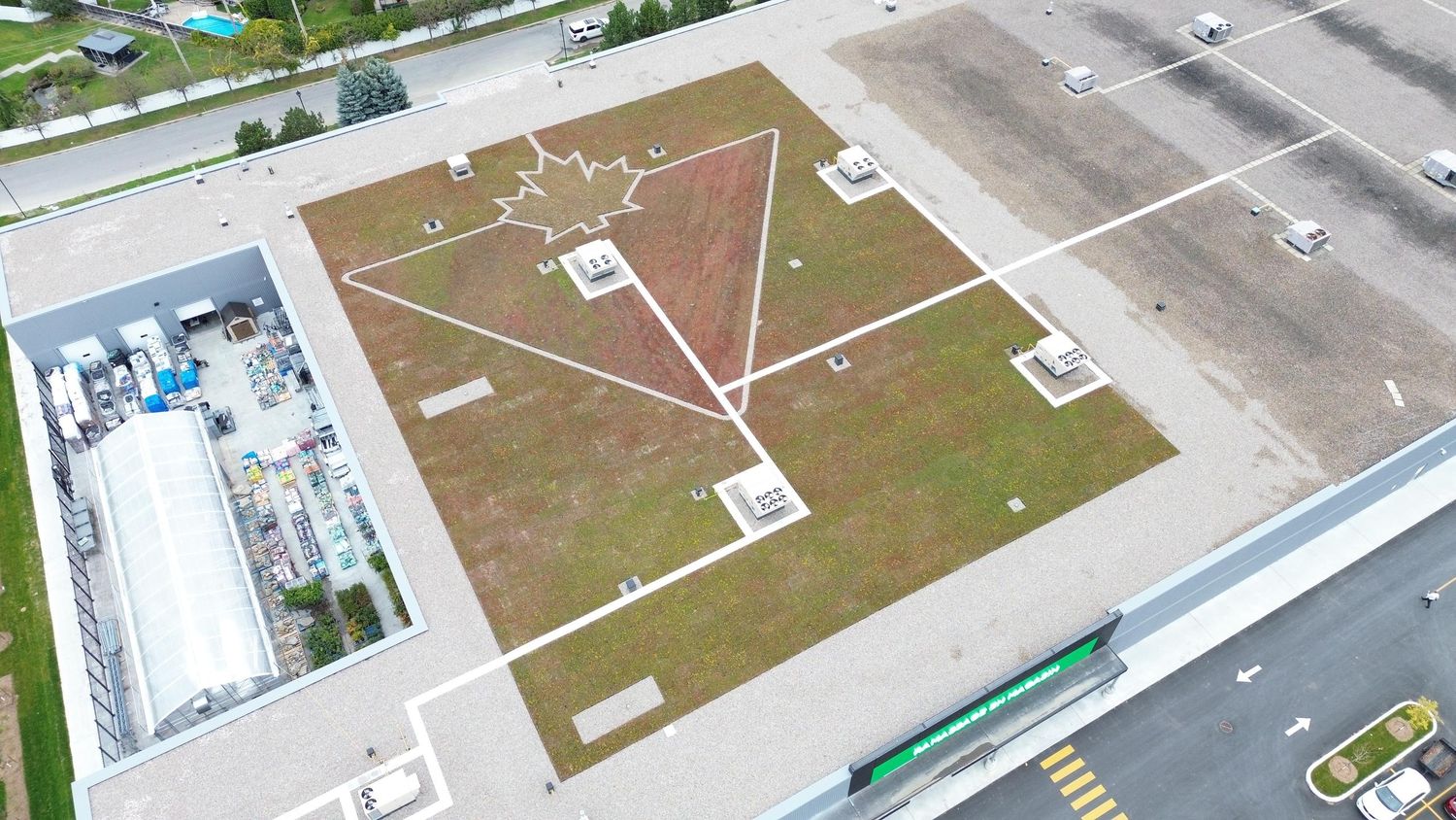 Techo y desván de un proyecto de tipo Techos verdes cerca de Montreal (Gran Montreal) por La Ligne Verte : Toit vert inc.