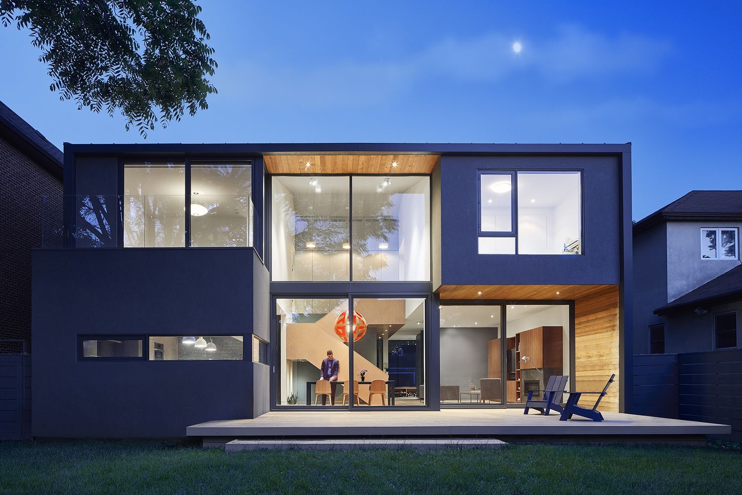 Backyard from a Single family homes project near Toronto (Greater Toronto) by Dubbeldam Architecture + Design