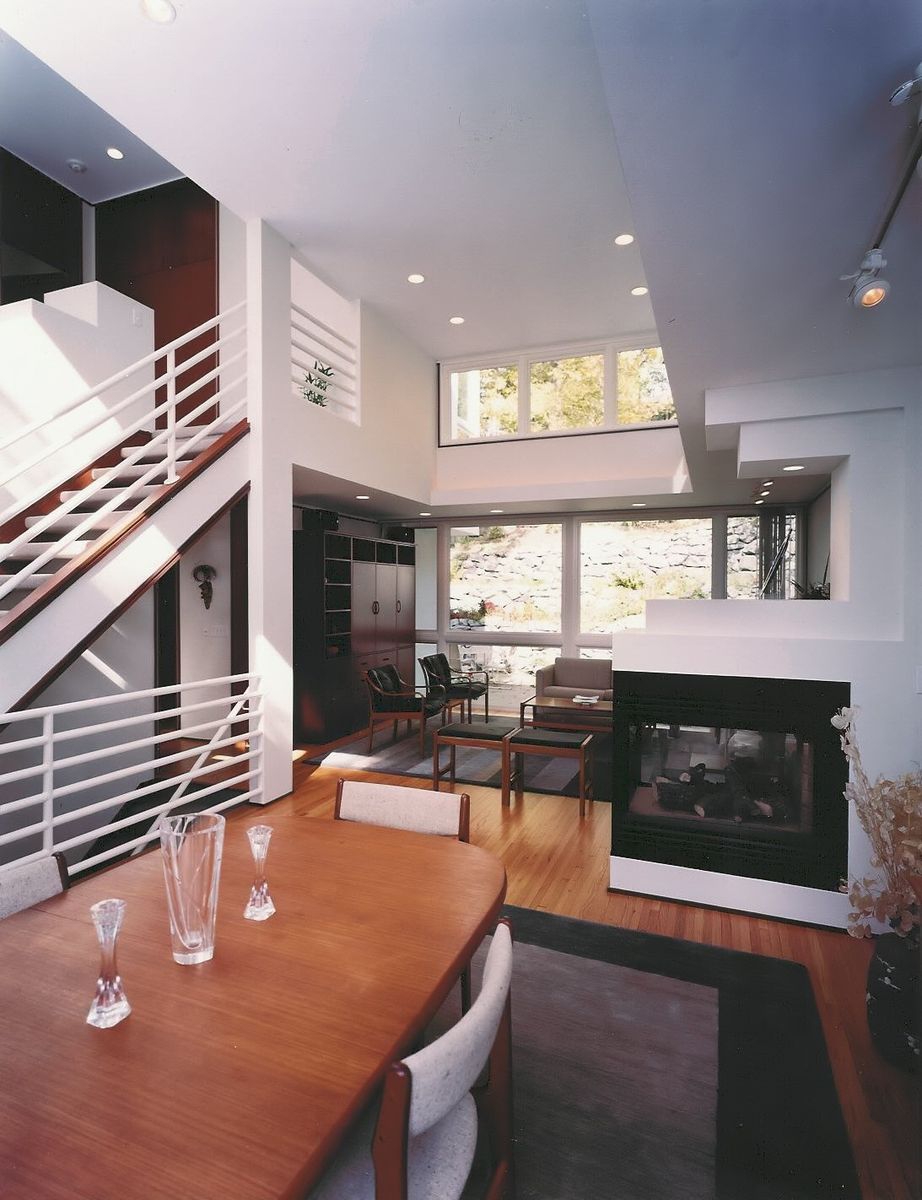Living Room from a Second Floor Additions project near Minneapolis - St. Paul by Habitat Architecture, Inc.