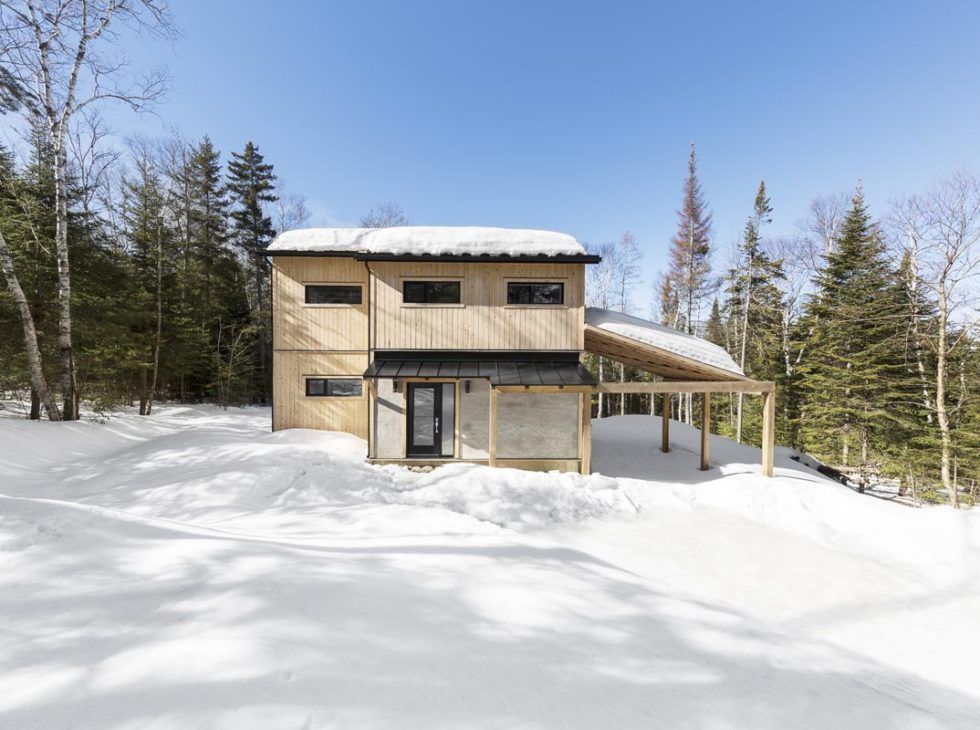 House Exterior from a Single family homes project near Saint-Jerome (Laurentides) by Construction Larix Inc.