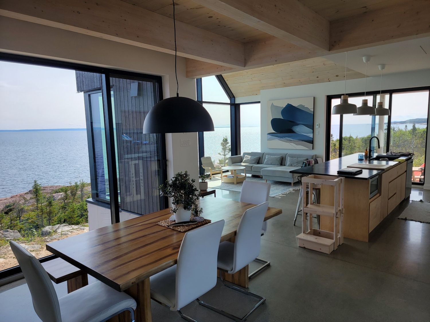 Kitchen from a Single family homes project near Saguenay - Lac-Saint-Jean by Solutions Résidentielles