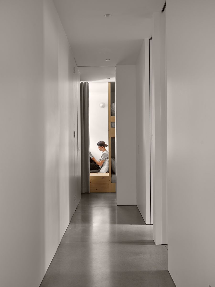 Hall from a Single family homes project near Granby - Bromont - Cowansville by Stroph Architecture & Design