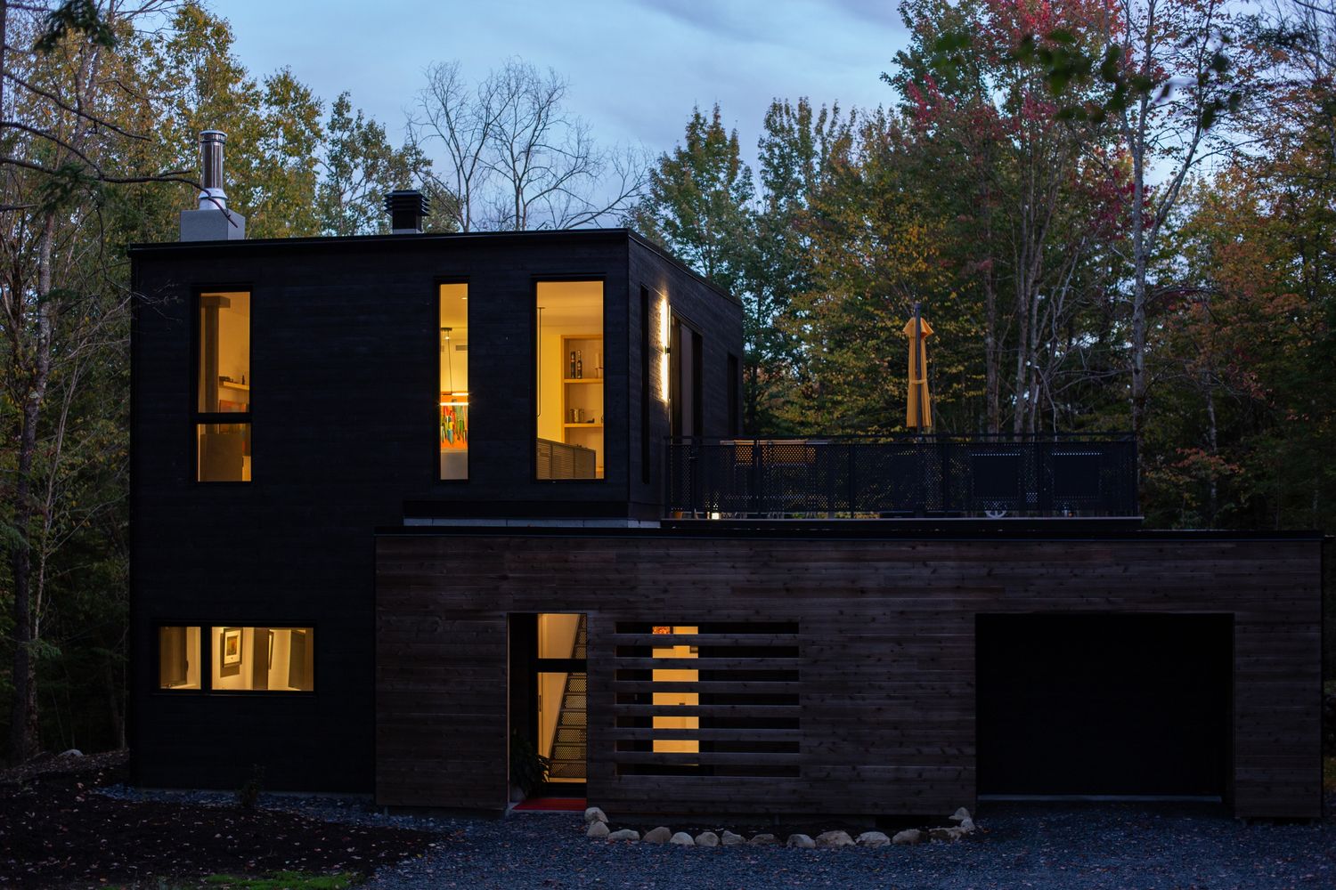 House Exterior from a Single family homes project near Sherbrooke (Estrie) by UrbanEco Construction