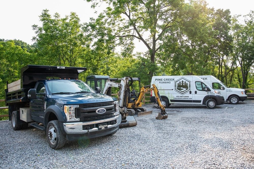 Terrain à bâtir et infrastructures d'un projet de Conduites d'eau potable et d'égout près de Philadelphia de Pine Creek Plumbing