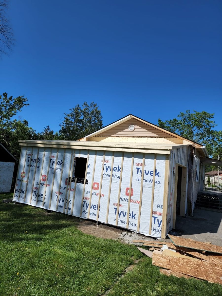 House Construction Exteriors from a Garages project near Montreal (Greater Montreal) by J E Construction