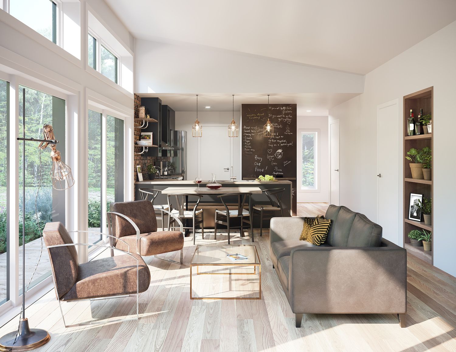 Living Room from a Single family homes project near Montreal (Greater Montreal) by Belvedair